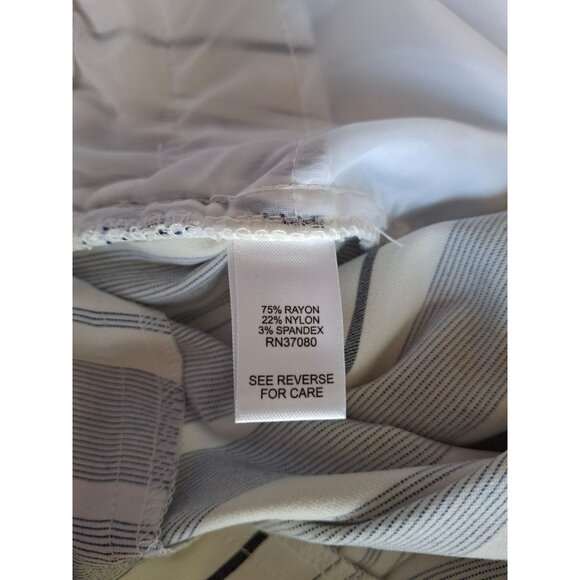 Cato Est 1946 Womens Cropped Pants 16W Striped Wide Leg Classic Fit Preppy Retro - Picture 4 of 9